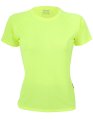 Dames Sportshirt CONA SPORTS Rainbow Tech Tee neon Yellow